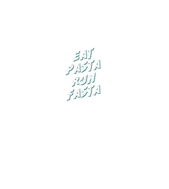 eat pasta run fasta model negru pe tricou