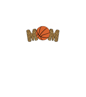 Basketball Mom model negru pe tricou