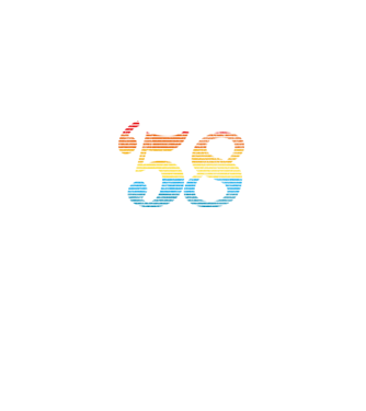 Retro Birthday 1958 model negru pe tricou