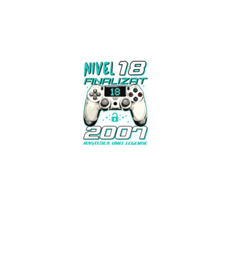 Nivel finalizat 18 2007 model negru pe tricou