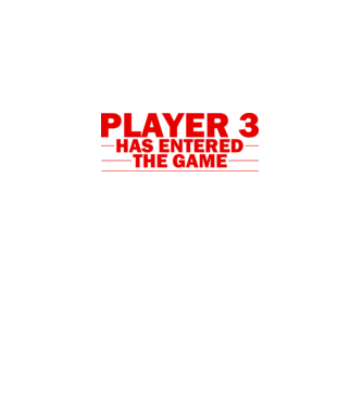 Player 3 entered the game model alb pe tricou