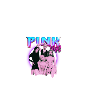 BLACKPINK pink venom model negru pe tricou