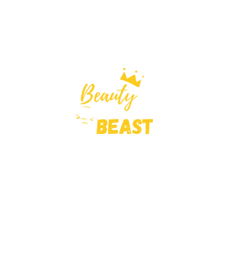 Wake Up Beauty Time To Beast model negru pe tricou