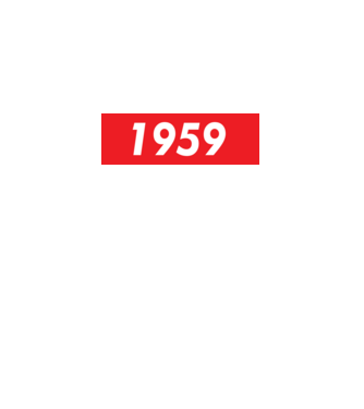 Supreme Birthday 1959 model negru pe tricou