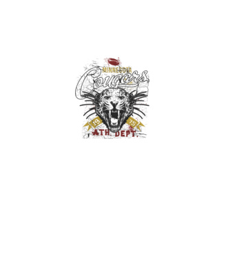 Minesota Cougars  TEXTURED model negru pe tricou