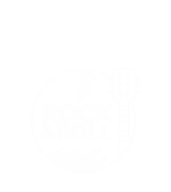 Rock n roll model negru pe tricou