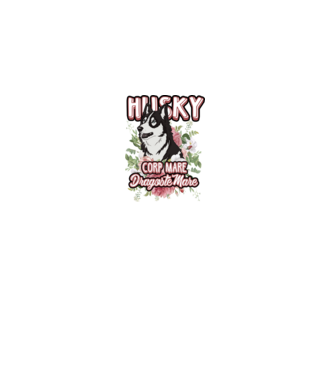 husky - corp mare, dragoste mare model alb pe tricou