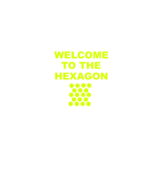 Welcome to the hexagon model roșu pe tricou