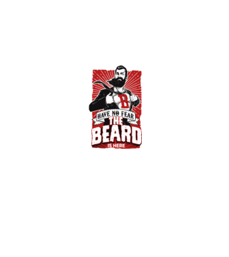 Have no fear the beard is here model gri pe tricou