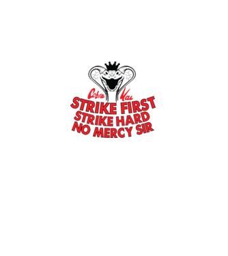 Strike first strike hard logo model alb pe tricou
