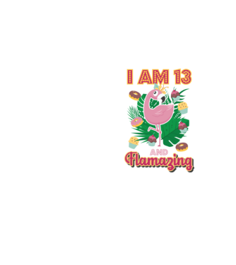 FLAMAZING Birthday 13 Years old model galben neon pe tricou