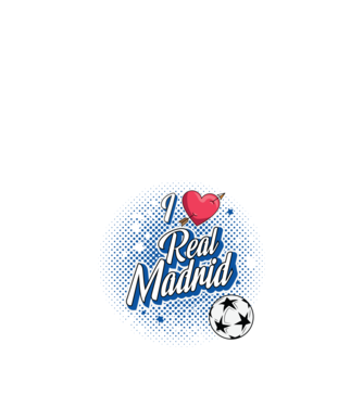 Popart RealMadrid model negru pe tricou