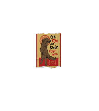 BORZOI retro poster chat noir poster texture model gri pe tricou