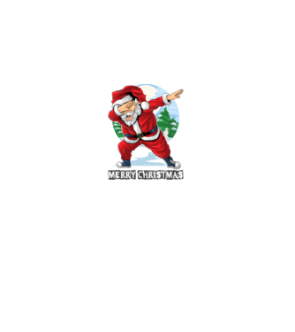 Santa merry christmas model alb pe tricou