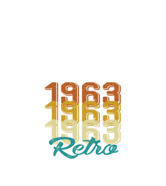 Retro 1963 model negru pe tricou