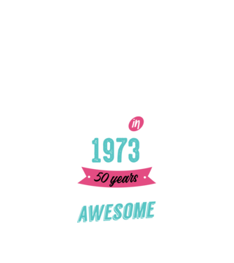 MADE IN 1973 model negru pe tricou