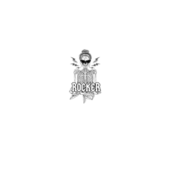 femeie - mutter - rocker model negru pe tricou