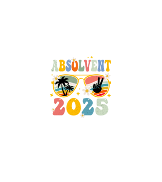 Absolvent 2025 model  pe tricou