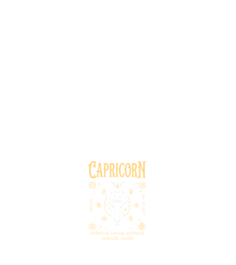 Zodiac femeie CAPRICORN golden model albastru închis pe tricou