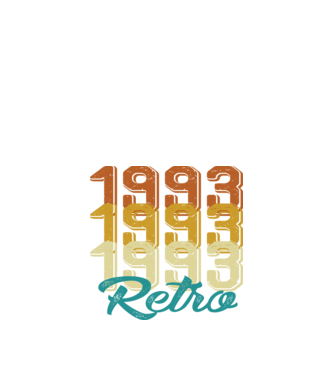 1993 retro model negru pe tricou