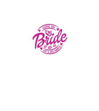 Bride Barbie lets go party model alb pe tricou