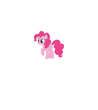 Pinkie Pie model roz deschis pe tricou