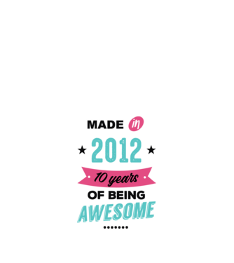 MADE in 2012 model alb pe tricou