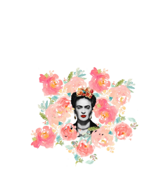 Frida Kahlo 2 model alb pe tricou