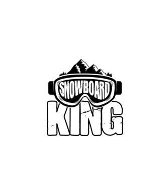 Snowboard king 01 model negru pe tricou