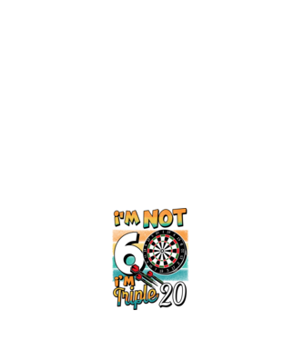 Darts Birthday 60 years old model negru pe tricou
