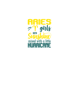 Sunshine with Hurricane ARIES model negru pe tricou