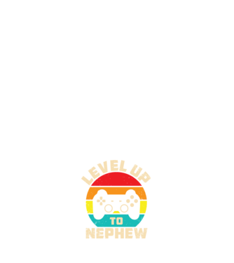 Level Up Nephew model negru pe tricou