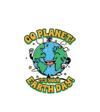 Go planet model alb pe tricou