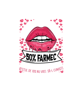 Sunt născută în octombrie - 50% farmec - 40% nebunii și umor - Restul de 10% nu vrei să-l cunoști model alb pe tricou