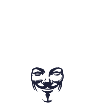 vendetta mask model negru pe tricou