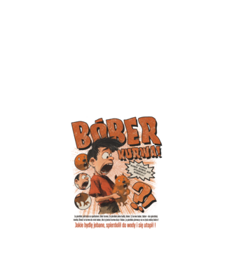 Bobr Kurwa comic model nisipiu pe tricou