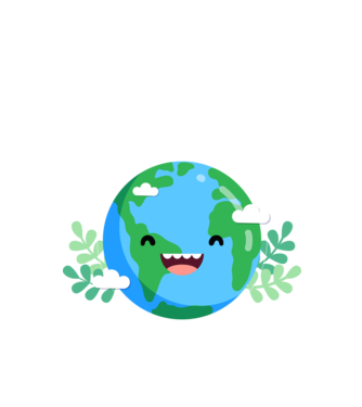 Earth smiley model alb pe tricou