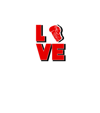 LOVE BOX model alb pe tricou