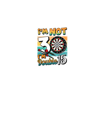 Darts Birthday 30 years old model negru pe tricou