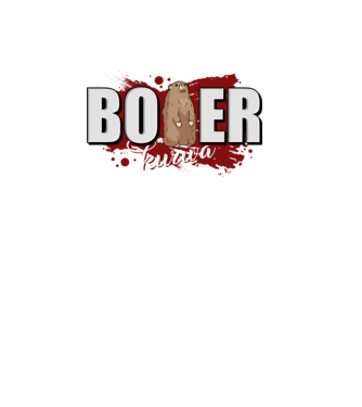 Bober Kurwa model negru pe tricou