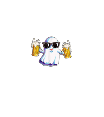 Im just here for the boos model negru pe tricou
