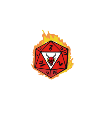 hellfire club roll dice model alb pe tricou