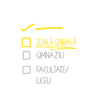 Cheklist educație - grădiniță negru model alb pe tricou