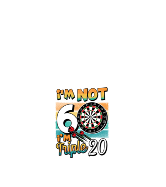 Darts Birthday 60 years old model alb pe tricou