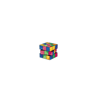 Rubik cube what part model negru pe tricou