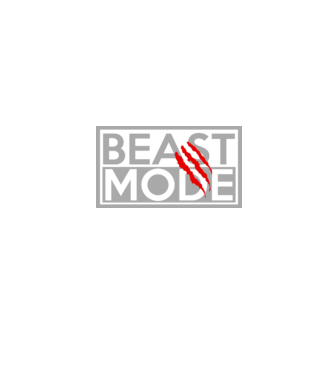 Beast mode model negru pe tricou