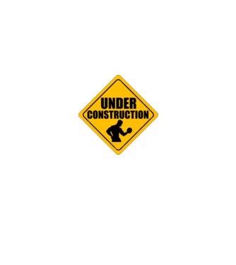 Under Construction model negru pe tricou