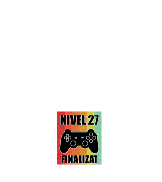 Nivel 27 finalizat model alb pe tricou