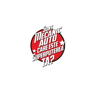 sunt mecanic auto, care este superputerea ta? model albastru jeanși pe tricou