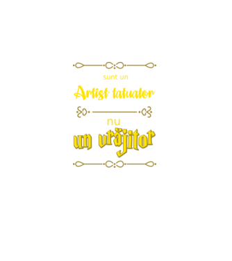 Sunt un artist tatuator, nu un magician model negru pe tricou